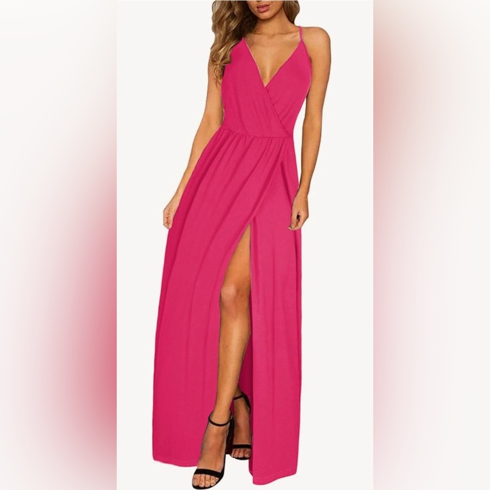 Elegant Pink Maxi Dress